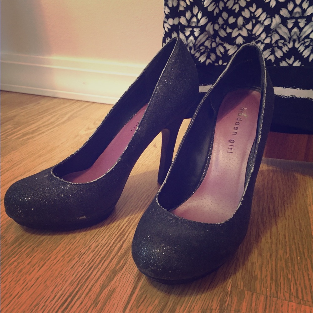 Sparkly Steve Madden Girl heels